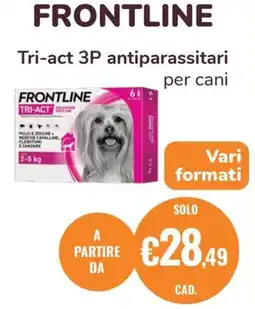 ZooPlanet Frontline Tri-act 3P antiparassitari per cani offerta