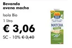 NaturaSì Bevanda avena matcha Isola Bio offerta
