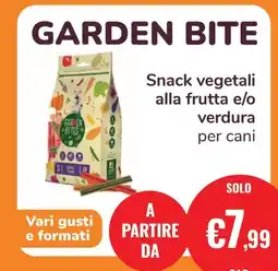 ZooPlanet Garden Bite Snack vegetali alla frutta e/o verdura per cani offerta