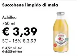 NaturaSì Succobene limpido di mela Achillea offerta