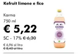 NaturaSì Kefruit limone e fico Karma offerta