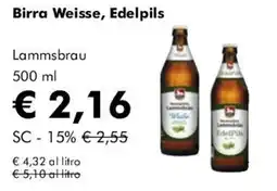 NaturaSì Birra Weisse, Edelpils Lammsbrau offerta
