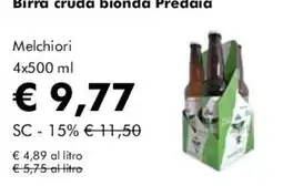 NaturaSì Birra cruda blonda Predaia Melchiori offerta