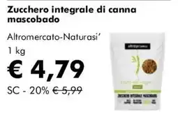 NaturaSì Zucchero integrale di canna mascobado offerta