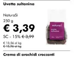 NaturaSì Uvetta sultanina NaturaSi offerta