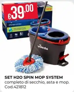 Pronto Hobby Set H2O Spin Mop System Vileda offerta