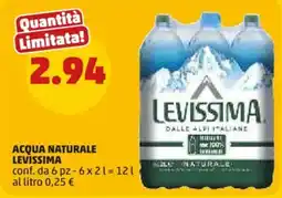 PENNY Acqua naturale Levissima offerta