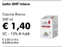 NaturaSì Latte UHT intero Cascina Bianca offerta