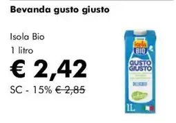 NaturaSì Isola Bio Bevanda gusto giusto offerta