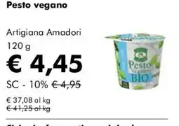 NaturaSì Pesto vegano Artigiana Amadori offerta