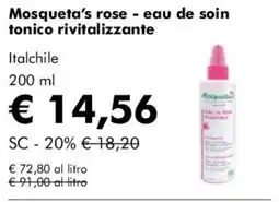 NaturaSì Mosqueta's rose eau de soin tonico rivitalizzante offerta
