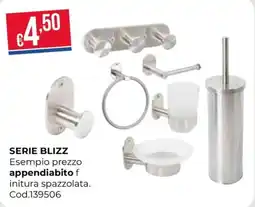 Pronto Hobby Serie Blizz appendiabito finitura spazzolata offerta