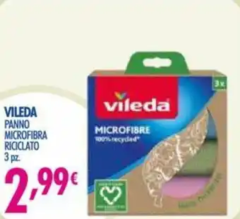 Acqua & Sapone Vileda Panno Microfibra Riciclato 3pz offerta