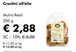 NaturaSì Crostini all’olio Mulini Reali offerta