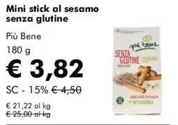 NaturaSì Mini stick al sesamo senza glutine offerta