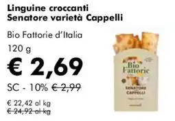 NaturaSì Linguine croccanti Senatore varietà Cappelli offerta