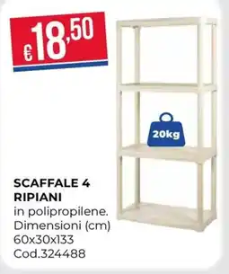Pronto Hobby Scaffale 4 ripiani offerta