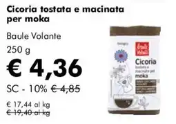 NaturaSì Cicoria tostata e macinata per moka Baule Volante offerta