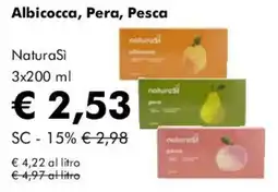 NaturaSì NaturaSi Albicocca, Pera, Pesca offerta