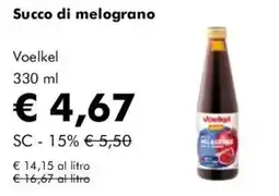 NaturaSì Succo di melograno Voelkel offerta