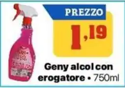Pianeta Pulito Geny alcol con erogatore offerta