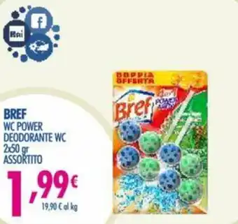 Acqua & Sapone Bref Wc Power Deodorante Wc 2x50gr offerta