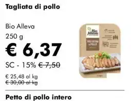 NaturaSì Tagliata di pollo Bio Alleva offerta
