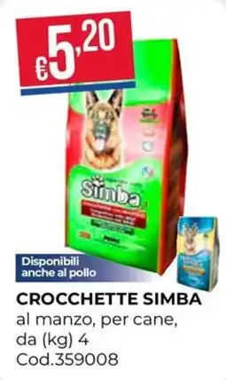 Pronto Hobby Crocchette Simba al manzo, per cane offerta