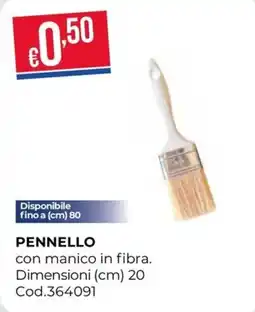 Pronto Hobby Pennello con manico in fibra offerta