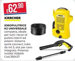 Pronto Hobby Idropulitrice K2 universale Kärcher offerta