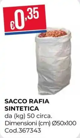 Pronto Hobby Sacco rafia sintetica offerta