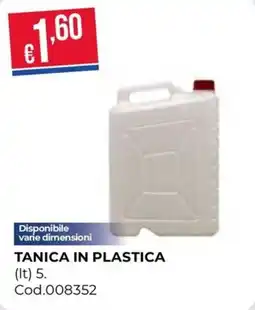 Pronto Hobby Tanica in plastica offerta