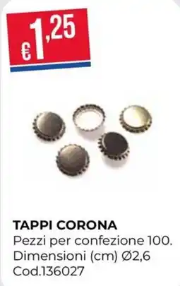 Pronto Hobby Tappi corona offerta