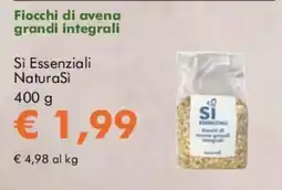 NaturaSì Fiocchi di avena grandi integrali Si Essenziali NaturaSi offerta