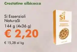 NaturaSì Crostatine albicocca Si Essenziali NaturaSi offerta