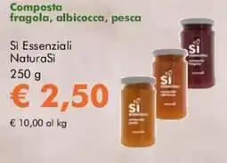 NaturaSì Composta fragola, albicocca, pesca Si Essenziali NaturaSi offerta