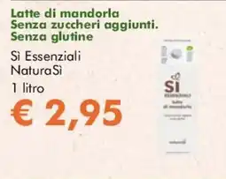 NaturaSì Latte di mandorla Si Essenziali NaturaSi offerta