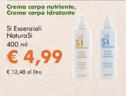NaturaSì Crema corpo nutriente, Crema corpo idratante Si Essenziali NaturaSi offerta