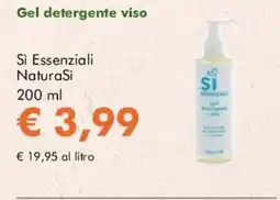 NaturaSì Gel detergente viso Si Essenziali NaturaSi offerta