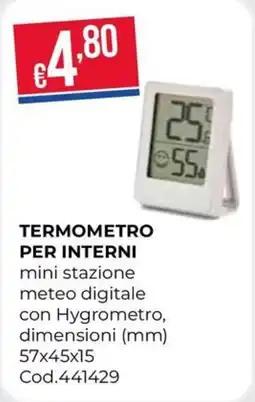 Pronto Hobby Termometro per interni offerta
