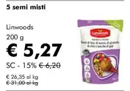 NaturaSì 5 semi misti Linwoods offerta