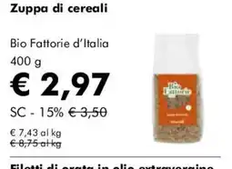 NaturaSì Zuppa di cereali Bio Fattorie d'Italia offerta