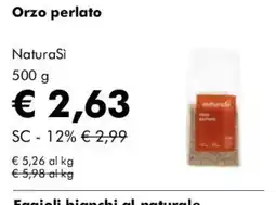 NaturaSì Orzo perlatonaturaSi offerta