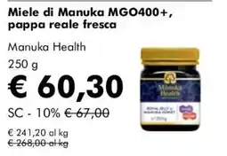 NaturaSì Miele di Manuka MGO400+ pappa reale fresca Manuka Health offerta