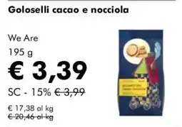 NaturaSì Goloselli cacao e nocciola We Are offerta