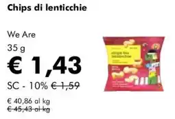 NaturaSì Chips di lenticchie offerta