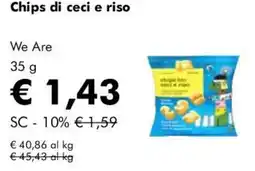 NaturaSì Chips di ceci e riso We Are offerta