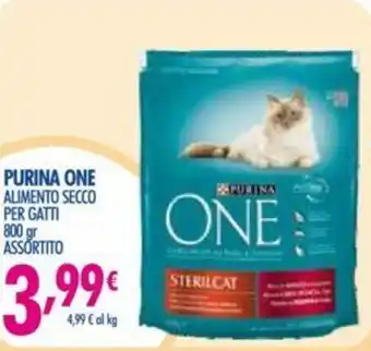 Acqua & Sapone Purina One Alimento Secco per Gatti 800gr offerta