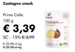 NaturaSì Castagne snack Prima Colta offerta