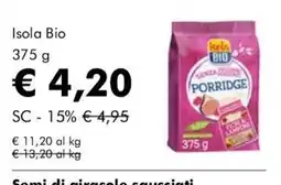 NaturaSì Isola Bio Porridge offerta
